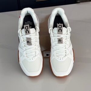 White On Cloud The Roger CH Pro Youth Athletic Tennis Sneakers.